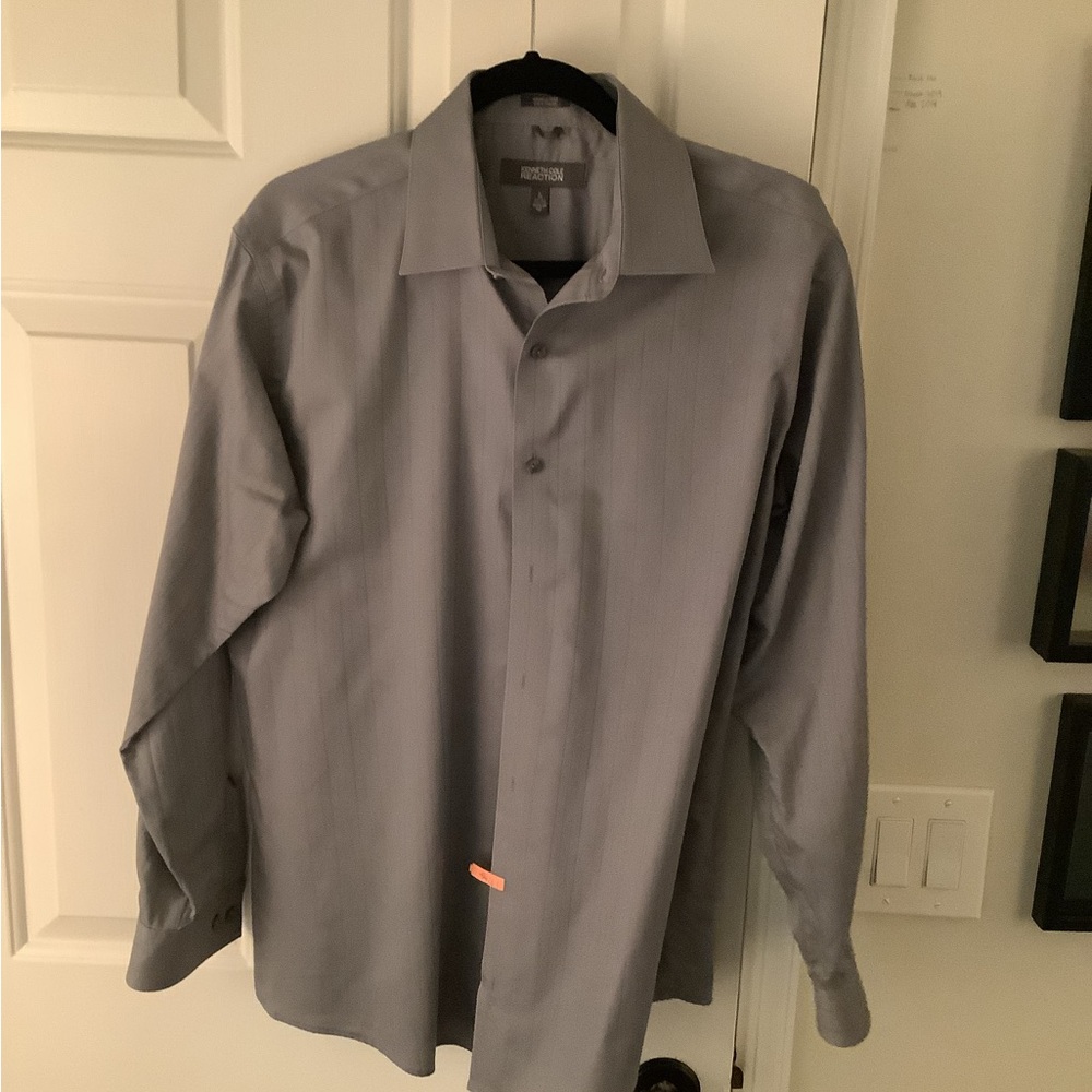 Men's Kenneth Cole Gray Dress Shirt